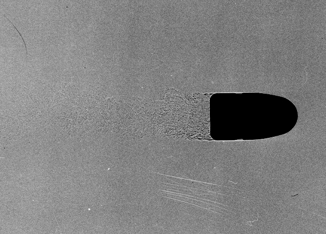Shadowgraph of .32 ACP FMJ bullet